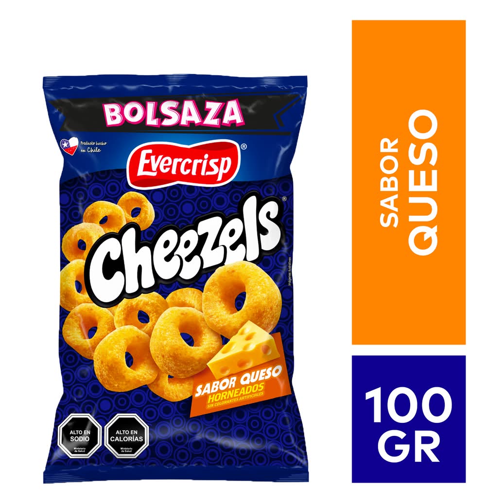 Evercrisp · Cheezels retro snack (100 g)