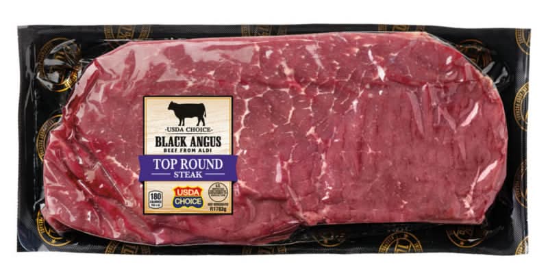 USDA Choice Black Angus Top Round Beef Steak