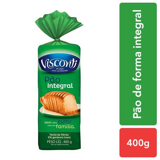 Visconti Pão de forma integral (400 g)