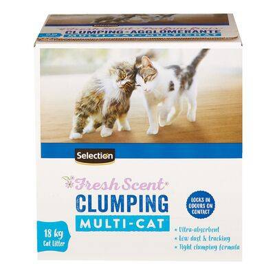 Selection Scented Clumping Multi-Cat Litter Value pack (18 kg)