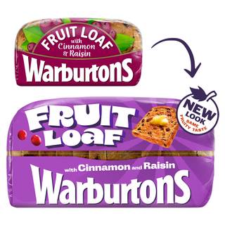 Warburtons Fruit Loaf with Cinnamon & Raisin 400g