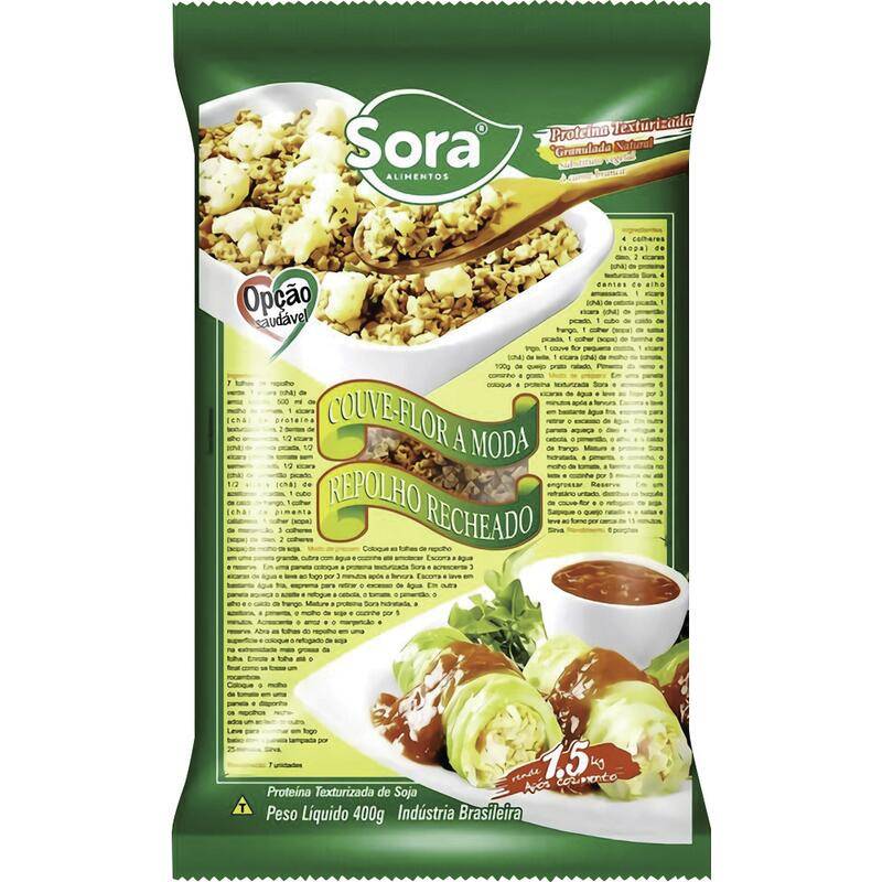 Sora proteína texturizada couve-flor á moda (400g)