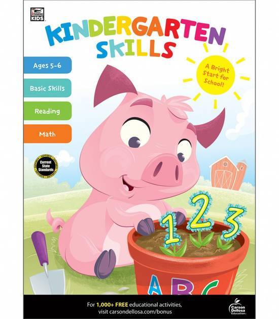 Carson-Dellosa Kindergarten Skills Workbook (1 workbook)
