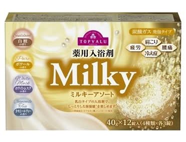トップバリュ ＴＶ薬用入浴剤ミルキ  ー １２錠