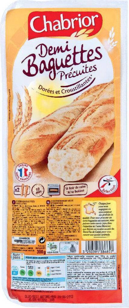 Demi-baguettes précuites - chabrior - 300g