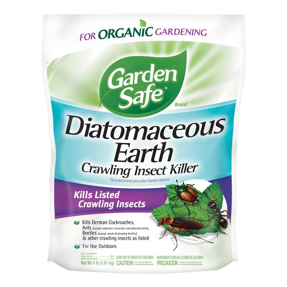 Garden Safe 4-lb Diatomaceous Earth Crawling Insect Killer | HG-93209