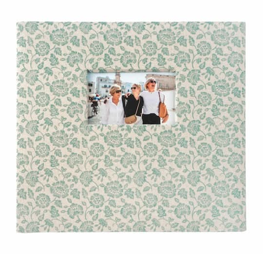 12" X 12" Blue Flower Scrapbook Album By Recollections