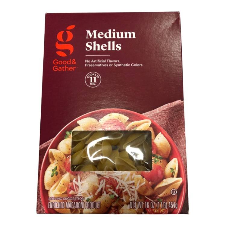 Good & Gather Medium Shells Pasta