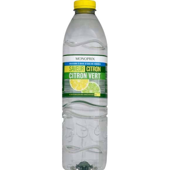 Monoprix Boisson Saveur Citron-Citron Vert La Bouteille De 1,5 L