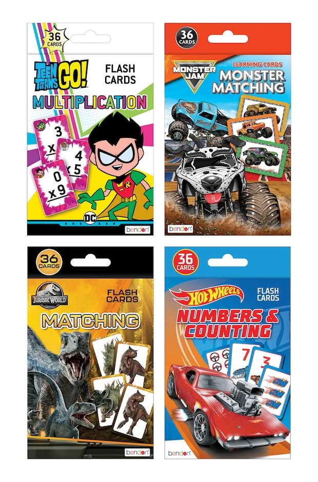 Licensed Characters Boys Flashcards, 36-ct. Packs