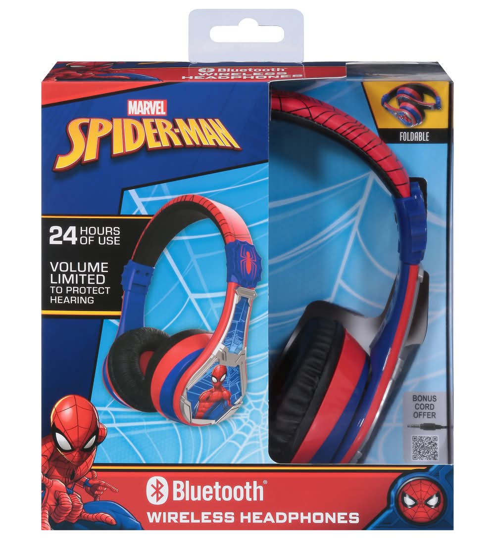 Marvel Spider Man Foldable Bluetooth Wireless Headphones