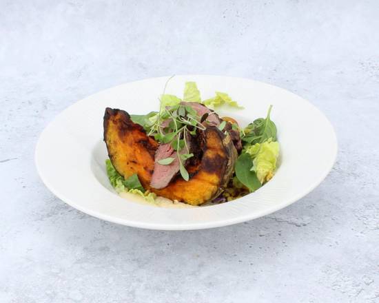 CROWN PRINCE SQUASH SALAD & SLICED RUMP STEAK