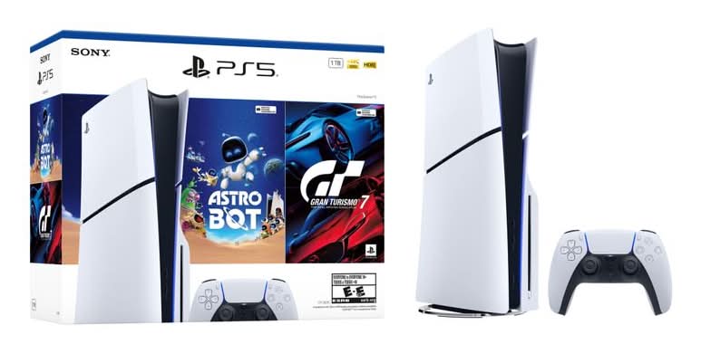 Sony · Consola ps5 slim astro bot + gran turismo 7 edición digital