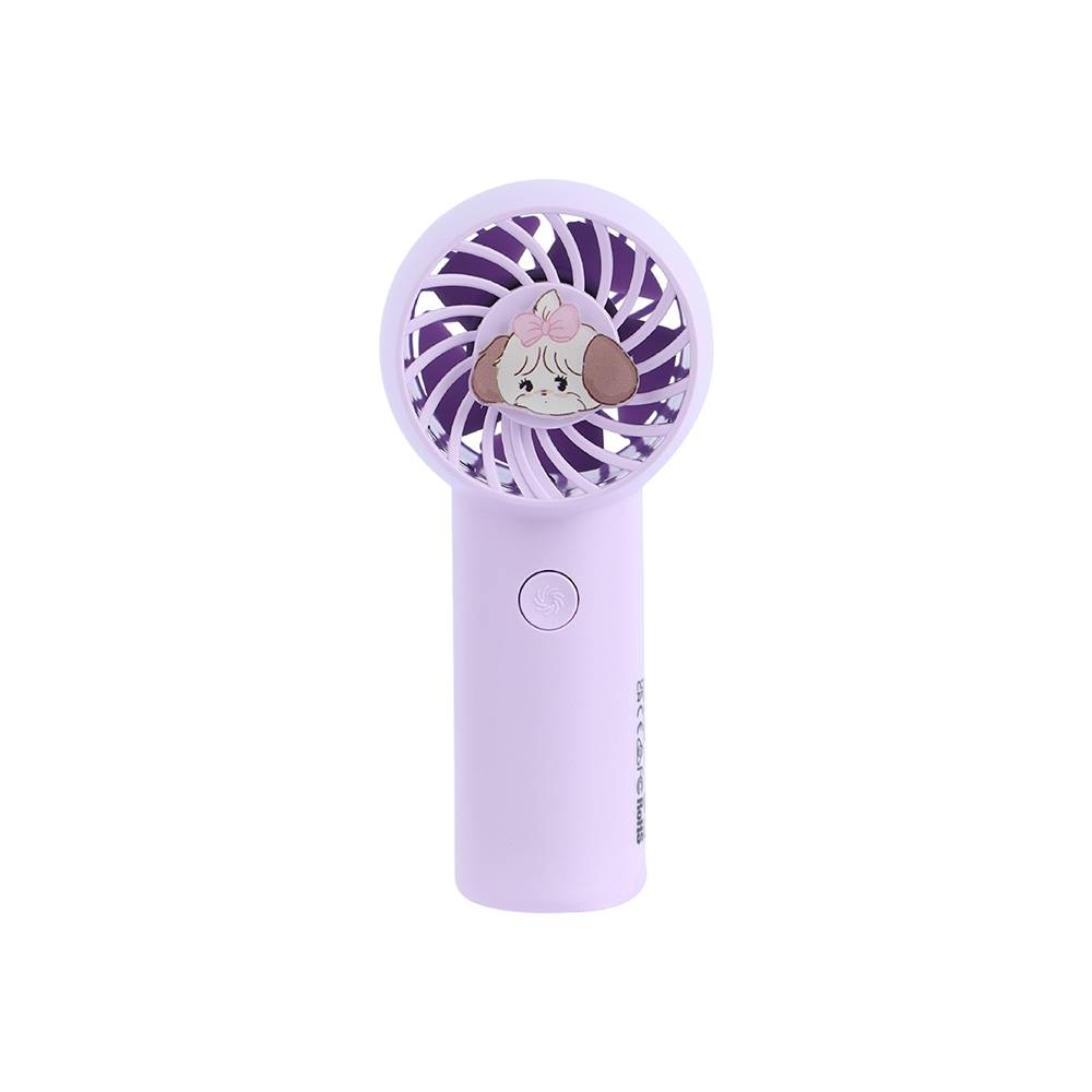 Miniso ventilador de mano con correa mikko (lila)