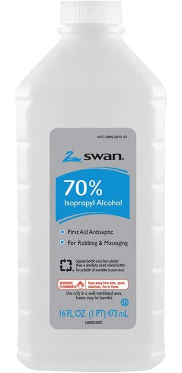 Swan 70% Isopropyl Rubbing Alcohol 16 Oz 1 Pk