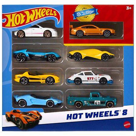 Hot Wheels Basic Cars and Trucks Toy pack (8 ct)