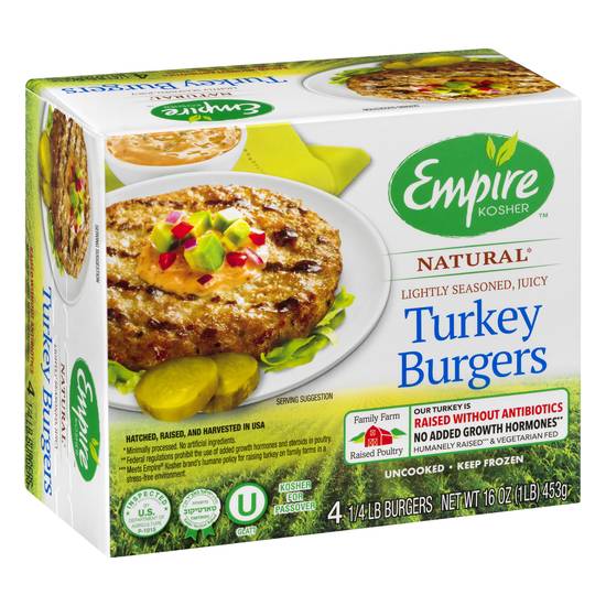 Empire Kosher Turkey Burgers