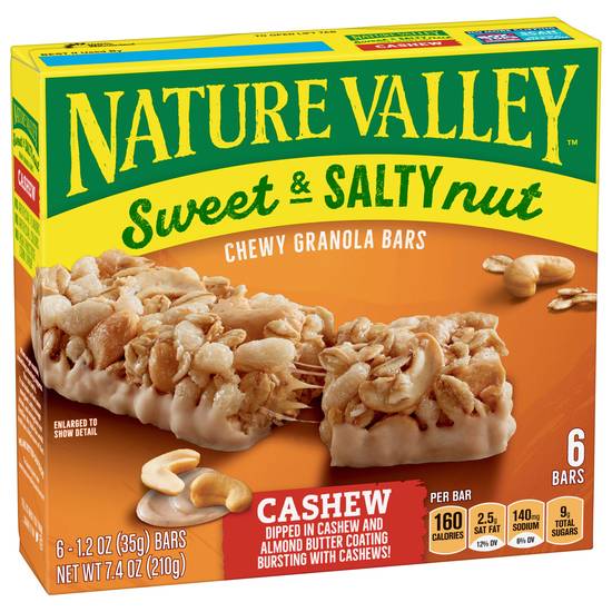 Nature Valley Chewy Sweet & Salty Nut Cashew Granola Bars