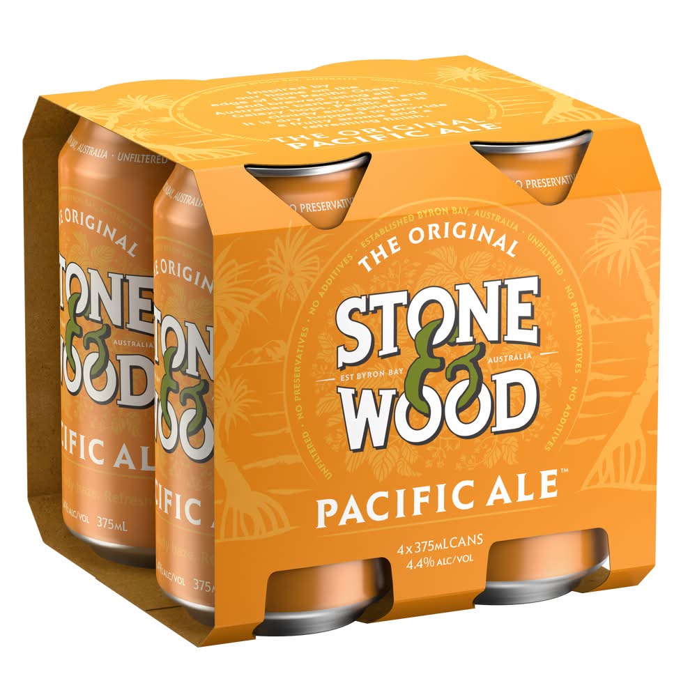 Stone & Wood Pacific Ale Beer Cans (4 x 375mL)