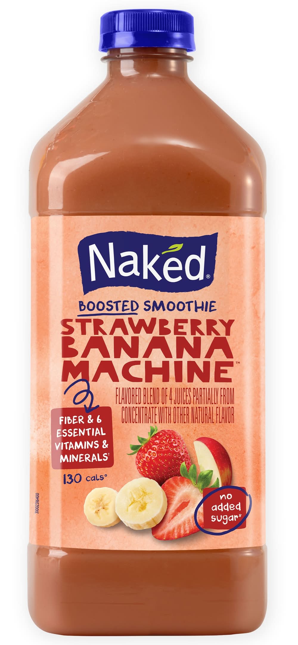 Naked 100% Smoothie Juice, Strawberry Banana (64 fl oz)
