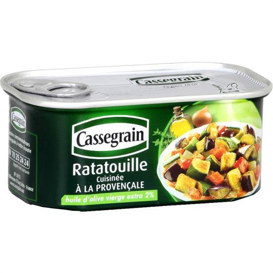 Légumes cuisinés ratatouille à la provençale CASSEGRAIN - la boite de 185 g