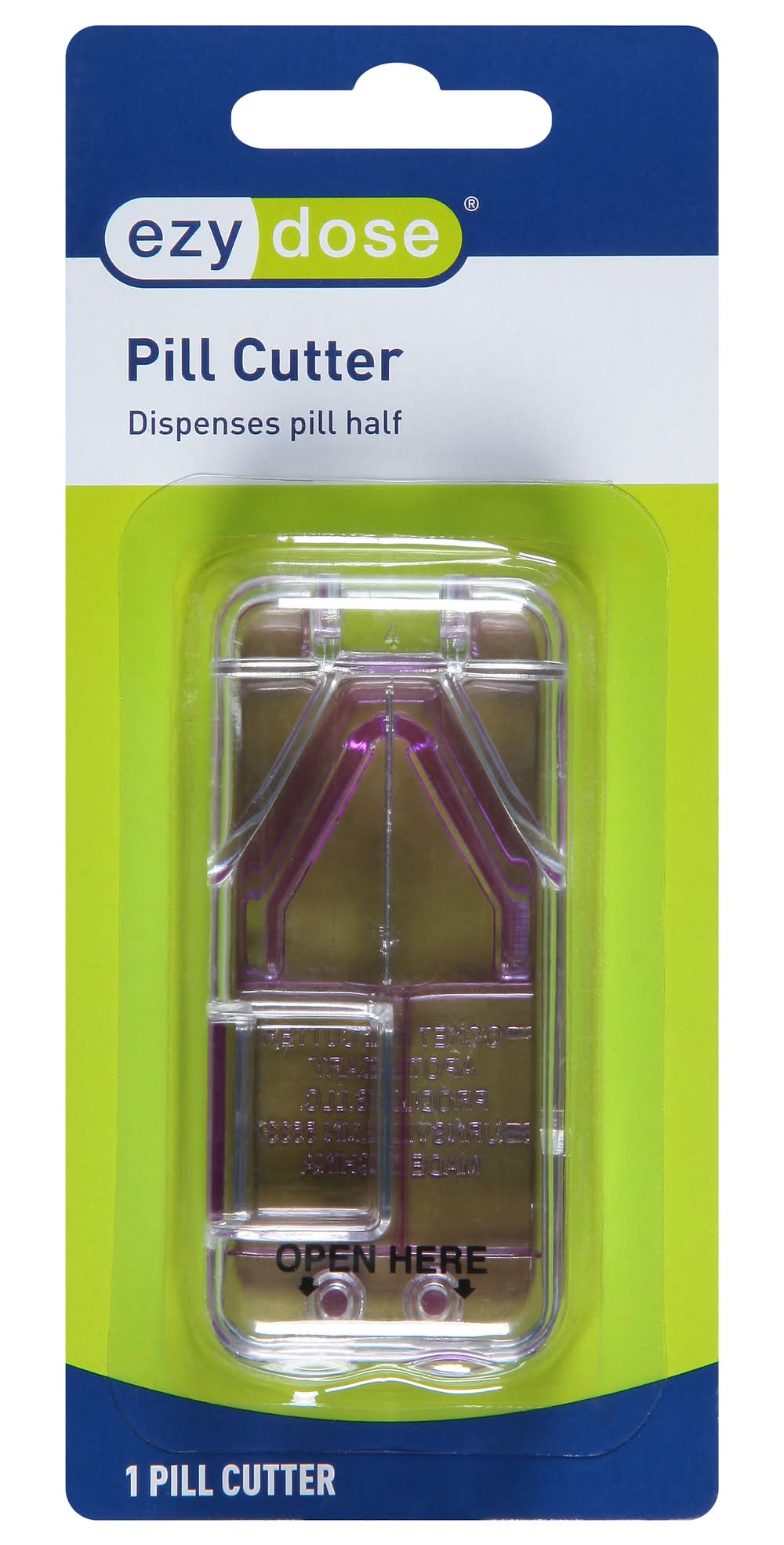 Ezy Dose Clear Pocket Tablet Cutter (1.6 oz)