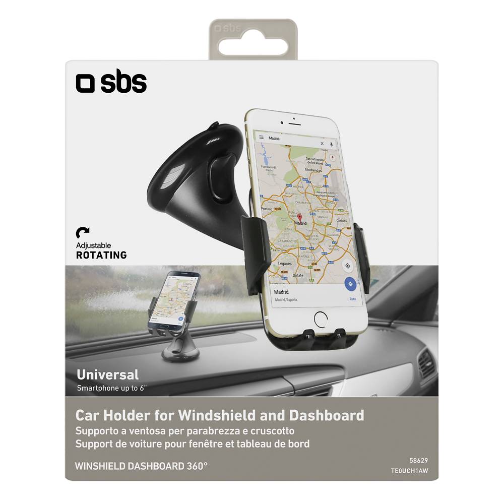 SBS - Support voiture avec axe réglable et ventouse