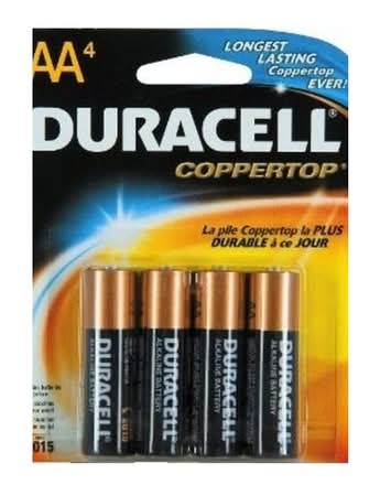 Duracell Batteries, Alkaline, AA - 4 CT