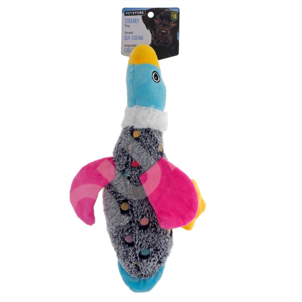 Squeaky Duck Plush Dog Toy