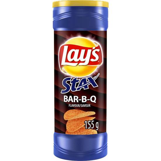 Lay's stax croustilles bbq - bar-b-q chips (155 g)