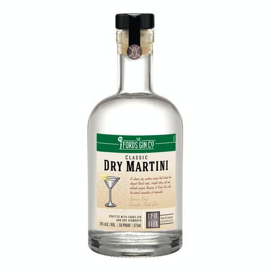 Up or Over Ford's Classic Dry Martini Gin (375ml bottle)