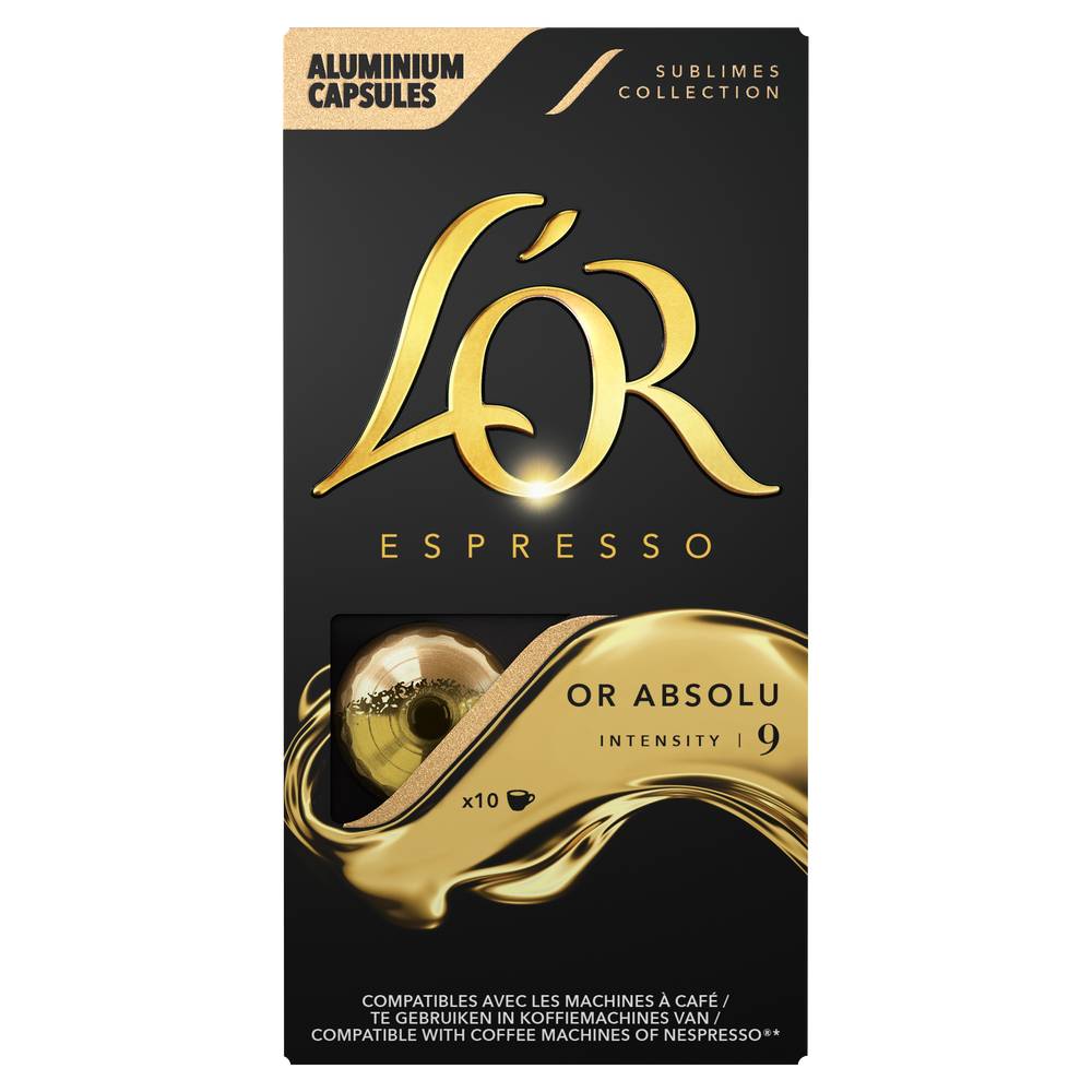 L'OR - Espresso absolu café en capsules intensité 9 (10)