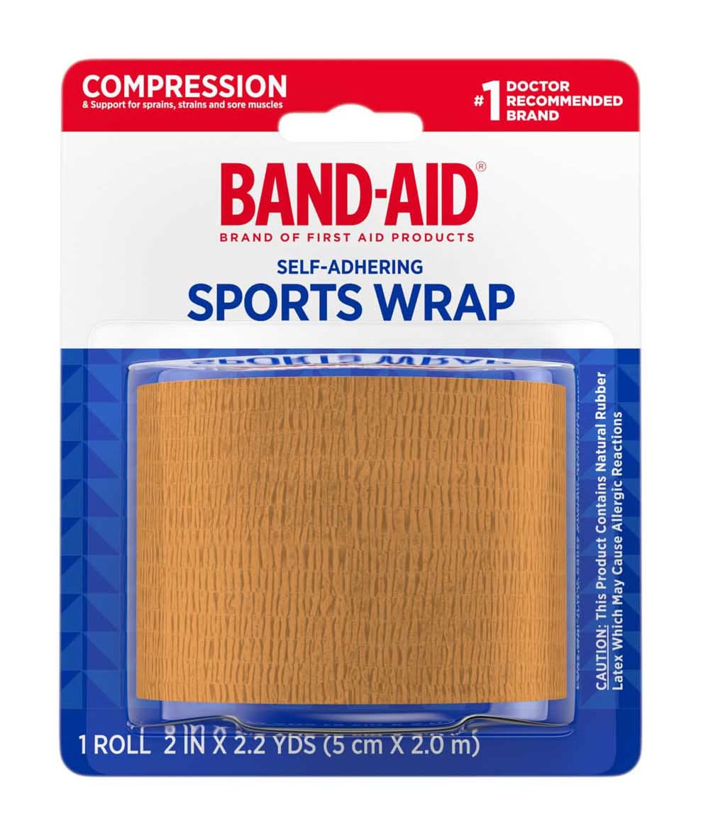 Band-Aid Self-Adhering Sports Wrap 2 In X 2.2 Yards