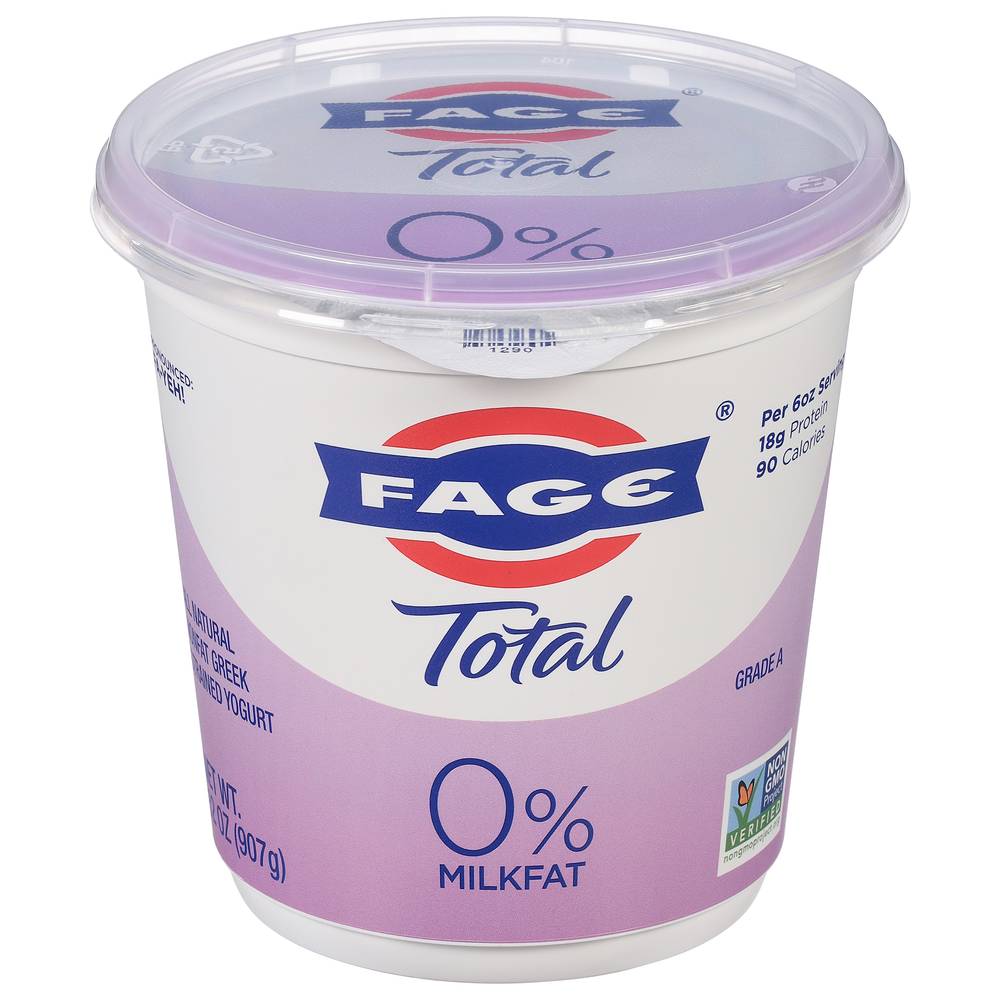 FAGE Total 0% Milkfat Strained Yogurt (2 lbs)