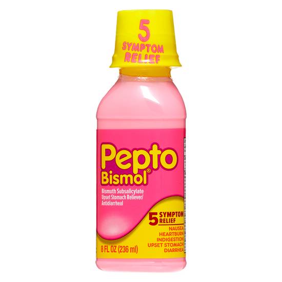 Pepto Bismol 5 Symptom Digestive Relief Original Liquid 8oz