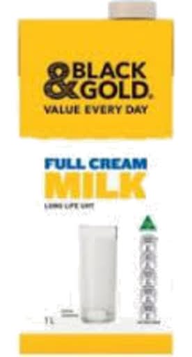 Black & Gold Full Cream Milk (1L)
