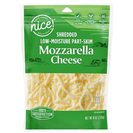 Nice! Shredded Low-Moisture Part-Skim Cheese Mozzarella