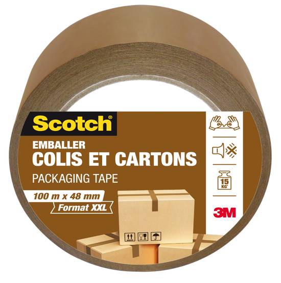 Scotch - Emballer colis et cartons havane 100m x 48mm