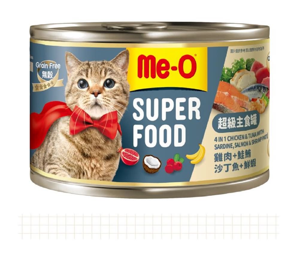 咪歐 超級主食罐 - 雞肉+鮭鮪沙丁魚+鮮蝦口味 (170 g)