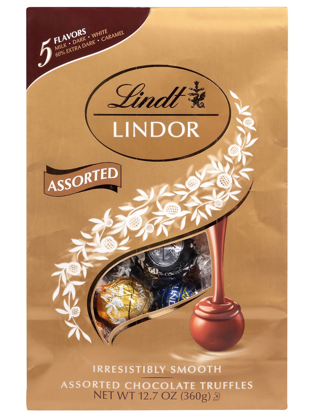 Lindt Irrestibly Smooth Lindor Chocolate Truffles, Assorted (12.7 oz)