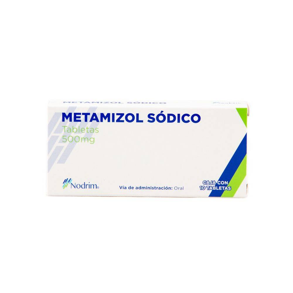 Nodrim metamizol sódico 500 mg (caja 10 piezas)