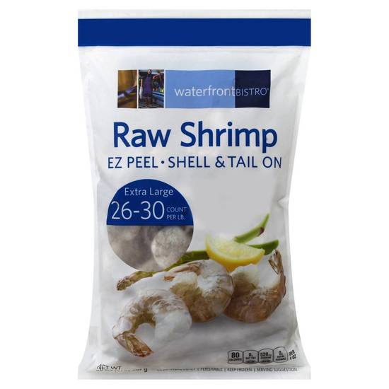 Waterfront Bistro Extra Large Raw Shrimps Shell & Tail on