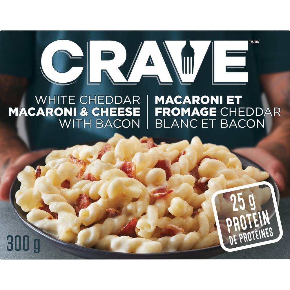 Crave White Cheddar Macaroni & Cheese With Bacon (300 g)