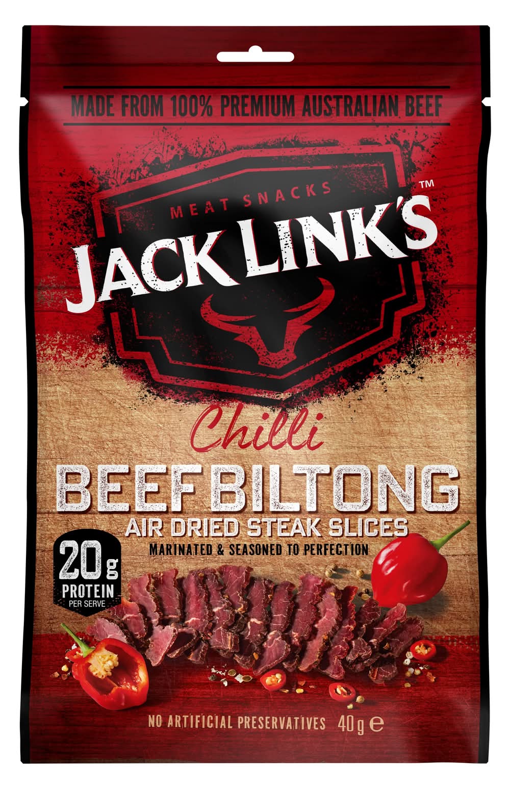 Jack Links Beef Biltong Chilli 40g