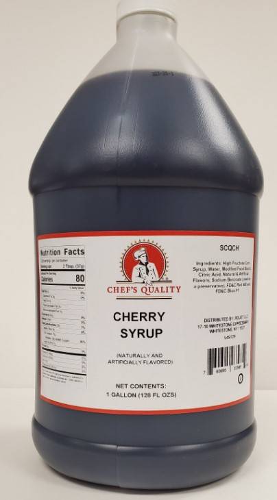 Chef's Quality - Cherry Syrup, 4 Pack, 1 Gal