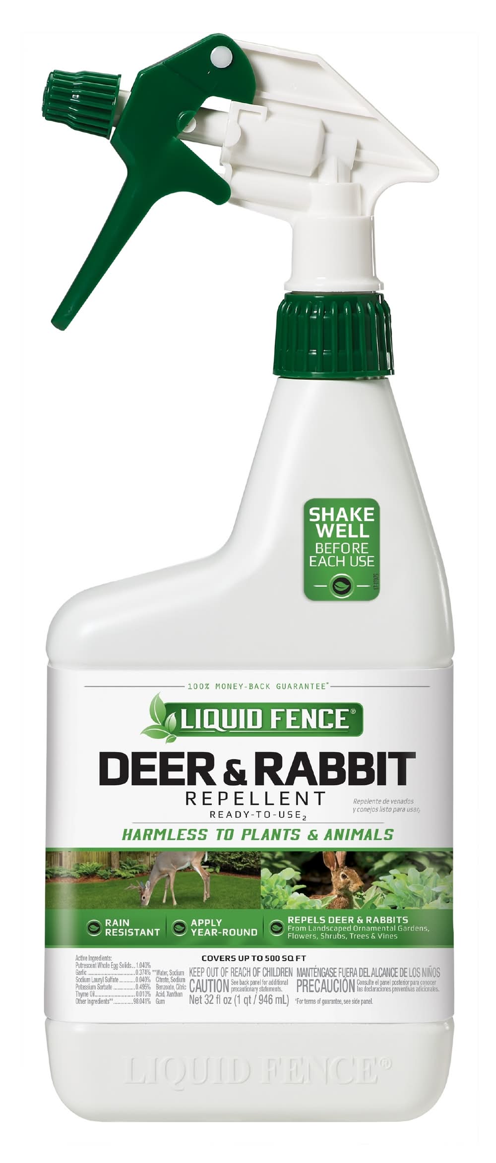 Liquid Fence Deer Rabbit 32-oz Ready-to-Use Trigger Spray Repellent