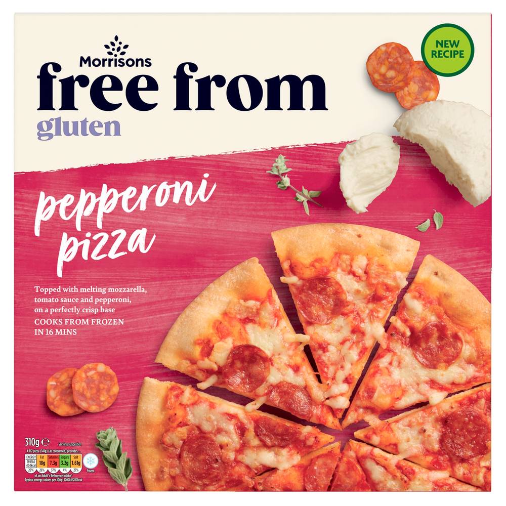 Morrisons Pepperoni, Free From Gluten Free Pizza (310g)