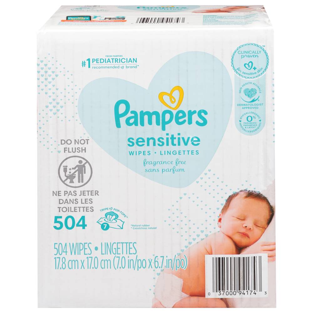 Pampers Sensitive Perfume Free Baby Wipes (504 ct)