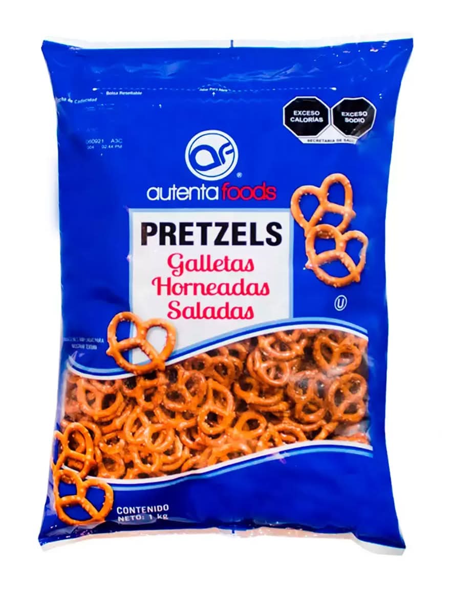 Autenta Foods · Pretzels minis galletas horneadas saladas (1 kg)