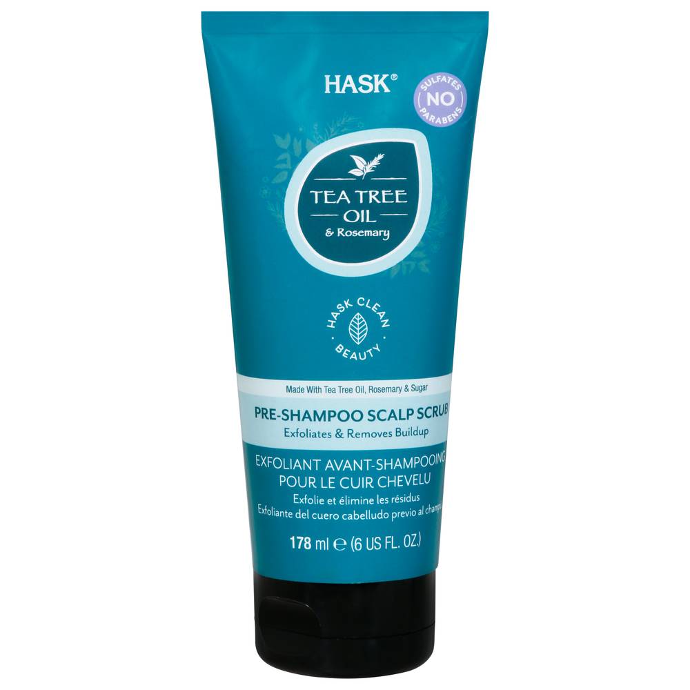 Hask Tea Tree Oil & Rosemary Pre-Shampoo Scalp Scrub (6 fl oz)